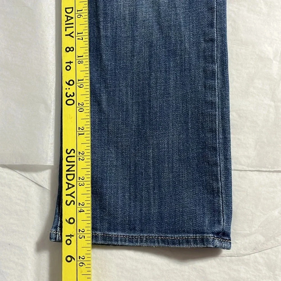 ROCK & REPUBLIC Kendall Cropped Denim Blue Sz 10 - Picture 7 of 10